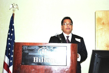 Ty Hyderally at podium 